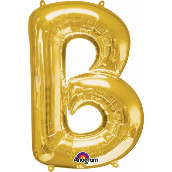 Naam versiering gouden letter ballon b